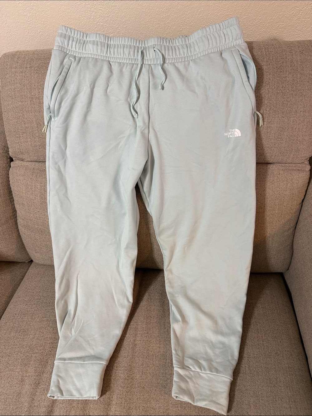 Women’s light blue north face sweatpants - size XL